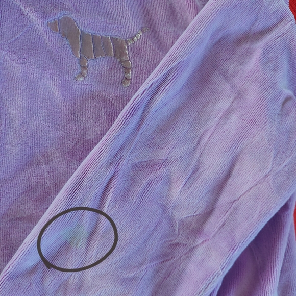 PINK Victoria's Secret Lavender Velour Hoodie - Picture 2 of 6